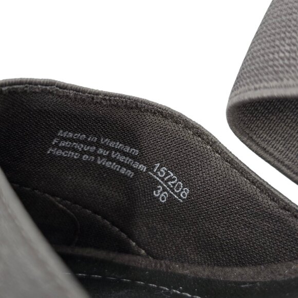 Women's Dexflex Comfort Grey Wedge Open Toe Slingback Shoes Size 8.5 - Picture 5 of 8